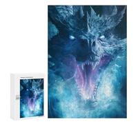 Lot de 300 puzzles 300 pièces pour adolescents Ice Dragons Blizzard Puzzle pour Adultes Jeu Pratique Cadeau d'anniversaire Cadeau d'anniversaire Cadeaux