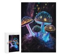Lot de 300 puzzles pour adolescents Cosmic Magic Mushroom pour adultes Jeu d'ingéniosité Décoration de la maison Cadeaux pour réduire le stress