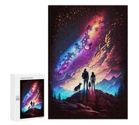 Lot de 300 puzzles pour adolescents Famille Cosmos Trip Puzzles pour adultes Jeu à main Assemblage de motifs Cadeaux uniques pour anniversaire et Noël 300 pièces