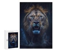 Lot de 300 puzzles pour adolescents Lion Roaring dans l'eau pour adultes, jeu familial, analyse et logique, soulagement du stress, cadeaux 300 pièces