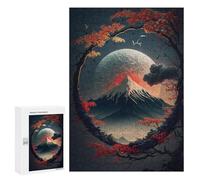 Lot de 300 puzzles pour adolescents Magic Root and Mount Fuji Puzzle pour adultes Jeux amusants, mais drôles et humoristiques anniversaires uniques 300 pièces