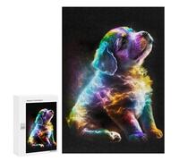 Lot de 300 puzzles pour adolescents mignon Galaxy Chiot Puzzles pour adultes Jeu à main Assemblage de motifs Cadeaux uniques pour anniversaire et Noël 300 pièces