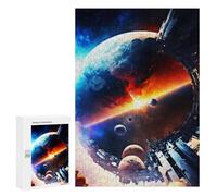 Lot de 300 puzzles pour adolescents Planet Accessing Space Puzzle Jeux familiaux Assemblage de motifs Anniversaire et Noël 300 pièces