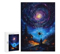 Lot de 300 puzzles pour adolescents Spider and The Galaxy Puzzles pour adultes Jeu à main Assemblage de motifs Cadeaux uniques pour anniversaire et Noël 300 pièces