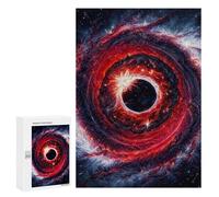 Lot de 300 puzzles pour adolescents - Trou noir - Tourbillon dans l'espace - 1 puzzle pour adultes - Jeux de réflexion Cadeaux pour femmes - Cadeaux uniques pour un anniversaire et Noël - 300 pièces