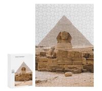 Lot de 300 puzzles pour adultes Egypt Giza Pyramides du désert pour adultes - Jeu de réflexion, compétition de vitesse, jeu difficile, idée cadeau 300 pièces