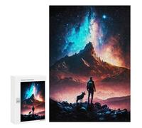 Lot de 300 puzzles pour adultes Galactic Wonder Landscape Jeu familial analyse et logique interaction parents-enfants 300 pièces