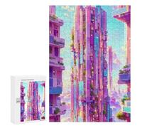 Lot de 300 puzzles pour adultes Utopian Ciel urbain Puzzles pour adultes Jeu familial Compilation de motifs Interaction parent-enfant 300 pièces
