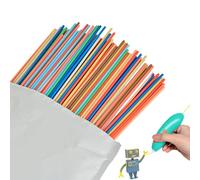 Lot de 300 recharges de filament PCL à basse température pour enfants - 10 couleurs - Multicolore - 2,5 mm