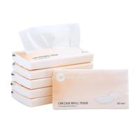 Lot de 300 recharges de mouchoirs de voiture pour pare-soleil de voiture, tubes de mouchoirs de voyage, parfaits pour les mouchoirs de voiture, cylindre