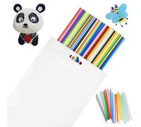 Lot de 300 recharges de stylo 3D Doodler - 2,5 mm - Pour impression 3D - Pour stylos 3D - Filapen - Accessoires - Kit de filaments colorés en plastique - 10 couleurs