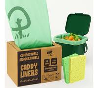 Lot de 300 sacs compostables de 6 à 7 l | Extra épais et durables | Certifié EN 13432 | Marque britannique