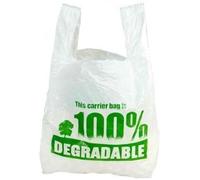Lot de 300 sacs de transport en plastique 100 % biodégradables et respectueux de l'environnement, 33 x 48,3 x 58,4 cm avec imprimé vert