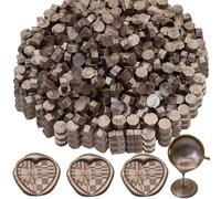Lot de 300 sceaux de cire à cacheter en cuivre octogonal pour tampons, invitations, cartes, enveloppes, emballages de vin, emballages cadeaux (cuivre)