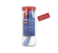 Perel Ensemble d'attaches-câbles en nylon, couleurs variées, résistants aux UV, 300 pièces