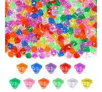 Lot de 300 strass multicolores en acrylique - Bijoux pirates - 10 couleurs - Pour remplissage de vase, artisanat, décoration de fête