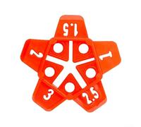 Lot de 300 systèmes de nivellement de carrelage, entretoises de joint étoile 5 en 1, pour joints de 1 mm à 3 mm avec croix, aide à la pose professionnelle pour une installation facile