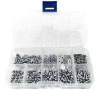 Lot de 300 vis à tête cylindrique en acier inoxydable 304 et rondelle pour assemblage mécanique (A)