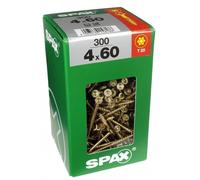 Lot de 300 vis acier tête fraisée torx SPAX, TF TX 4x60 WIROX