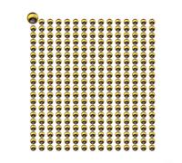 Lot de 300 yeux moulés 3D en forme de serpent pour attacher des mouches, leurres de pêche, loisirs créatifs et projets de bricolage avec matériau plastique (doré 3 mm)