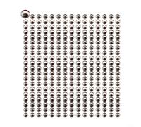 Lot de 300 yeux moulés 3D en forme de serpent pour attacher des mouches, leurres de pêche, loisirs créatifs et projets de bricolage avec matériau plastique (argenté, 3 mm)
