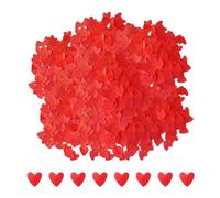 Lot de 3000 confettis d'amour rouges pour mariage, décoration de Saint-Valentin, confettis en forme de cœur pour fête de mariage