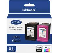 Lot de 305 cartouches d'encre XL de rechange pour HP 305 pour imprimantes Envy 6000 6032 6020 6022 6055 Pro 6400 DeskJet 2700 2710 2720 2722 2752 1210 4100