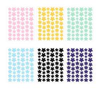 Lot de 306 patchs hydrocolloïdes à boutons en forme d'étoile, 6 couleurs, autocollants pour boutons d'acné, autocollants mignons pour boutons d'acné
