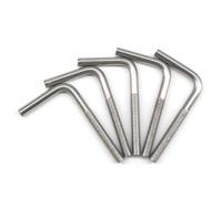 (Lot de 30M5x60mm boulons d'ancrage en forme de L en acier inoxydable 304 à angle droit longs et carrés