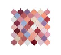 Lot de 31 carreaux de mosaïque arabesques faits à la main - Carreaux de mosaïque arabesque pour cuisine, mur arrière de cuisine et salle de bain - 15 x 12 cm