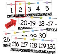 Lot de 31 frises de tableau d'affichage de 20 à 120 lignes de composition pour tableau d'affichage, carnet de notes, décoration de salle de classe pour mur, affiche mathématique, décoration de rentrée