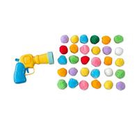Lot de 31 lanceurs de balles en peluche pour chat - Pistolet interactif pour chat avec 30 pompons colorés, jouet d'enrichissement pour chat d'intérieur pour soulager l'ennui et l'exercice, ensemble de