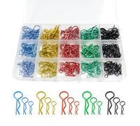 Lot de 310 clips universels RC pour corps de voiture en acier inoxydable pour tous les 1/8 1/10 1/12 1/14 1/16 1/18 Échelle Traxxas Redcat HPI Himoto HSP Exceed RC Voiture Pièces de camion Buggy Shell