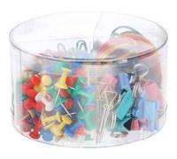 Lot de 315 Accessoires de Bureau avec Trombones / Epingles / clips / Elastiques Topwrite Multicolore