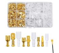 Lot de 315 cosses de câble, 2,8 mm, 4,8 mm, 6,3 mm, cosses de câble, cosses de câble, fiches plates, pour haut-parleurs audio de voiture