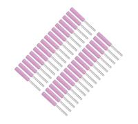 Lot de 32 aiguiseurs de tronçonneuse émeri pour outils rotatifs - Grain 120 pour métal, acier inoxydable, bois, plastique - Compatible avec meuleuses rotatives Dremel et similaires (5,5 mm)