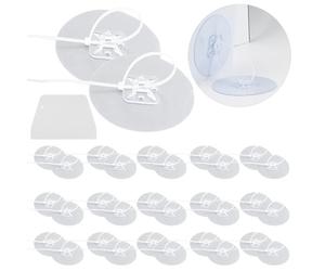 Lot de 32 ancrages muraux adhésifs pour meubles, anti-perte, sans perçage, ancrage de meubles anti-basculement avec grattoir à sangle, support d'armoire de protection pour animaux de compagnie pour