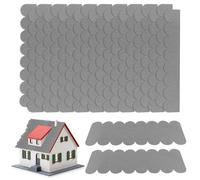 Lot de 32 bardeaux de toit autocollants pour nichoir à oiseaux, bardeaux bitumés, mini tuiles de toit pour nichoir, clapier, hôtel à insectes, cabane d'arbre, abri de jardin, accessoires pour nichoir