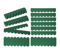 Lot de 32 bardeaux en carton goudronné - Étanche - Pour nichoir à lapin, niche pour chien, boîte aux lettres et hôtel à insectes (vert, 32 pièces)
