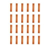 Lot de 32 bigoudis permanents, pour cheveux longs, pour cheveux naturels, longs et courts, orange