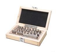 Lot de 32 blocs métriques en acier traité thermiquement pour une utilisation dans la mesure dimensionnelle précise et l'étalonnage des outils (niveau 1)