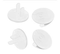 Lot de 32 caches de prise de courant transparents avec sécurité enfant 3,2 x 3,2 x 1,8 cm