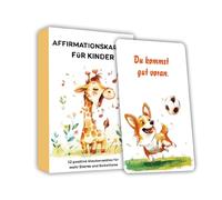 Lot de 32 cartes d'affirmation pour enfants - Renforcer la confiance en soi et la pleine conscience chez les enfants - Éducatif - Cartes sentiments, cartes de motivation pour enfants - Jeu