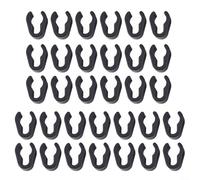 Lot de 32 clips de câble pour pied de microphone, support en plastique pour perche et équipement audio, pince ABS pour la gestion des câbles, utilisation en studio et podcast (petite taille)