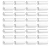Lot de 32 clips de tuyau en PVC blanc pour serre, couvertures de rangées et filets à oiseaux - Pinces en plastique robuste pour tunnel, abri de jardin, film d'abri de jardin et conduits métalliques