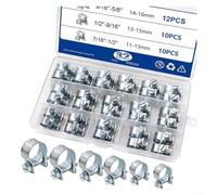 Lot de 32 colliers de serrage galvanisés très résistants à boulon en T pour tuyaux à haute pression, huile, eau, gaz, bande en acier inoxydable 304 avec bords arrondis, raccords industriels