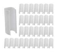 Lot de 32 colliers de serrage pour film de serre sur tuyaux en PVC, conduits EMT et structures tubulaires pour châssis froid et abri (25,4 mm)