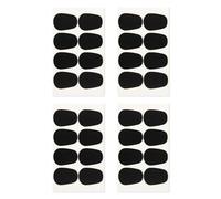 Lot de 32 coussinets d'embouchure en silicone pour saxophone - Accessoire de clarinette - Coussinets d'embout buccal durables - Accessoire d'instrument de musique - Noir