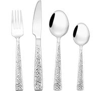 Lot de 32 couverts Wildone, service de couverts en acier inoxydable à finition miroir pour 8 personnes, ustensiles de table de qualité alimentaire, service de couverts pour la maison et le restaurant