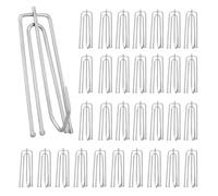 Lot de 32 crochets de rideau en métal - En acier inoxydable - Crochets à rideaux - Crochets à rideaux - Crochets à rideaux - Crochets à rideaux - Crochets à clips pour rideaux